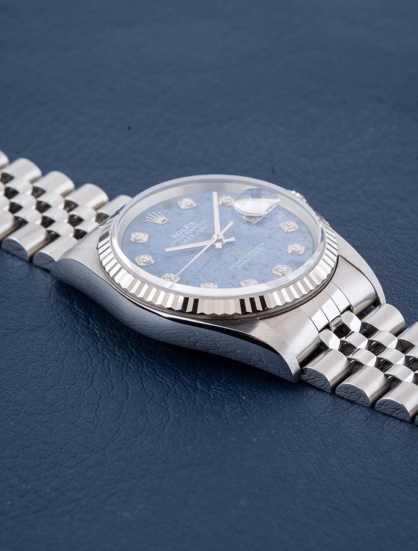 Rolex Datejust Rare Sodalite Diamond Dial NOS