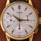 Jaeger Chronograph 1950s Valjoux 72 Yellow Gold NOS