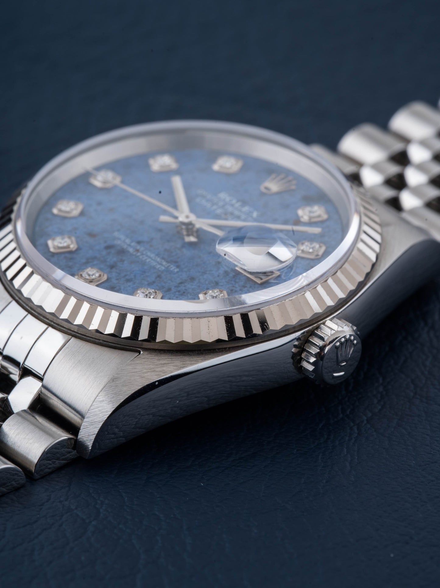 Rolex Datejust Rare Sodalite Diamond Dial NOS