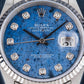 Rolex Datejust Rare Sodalite Diamond Dial NOS