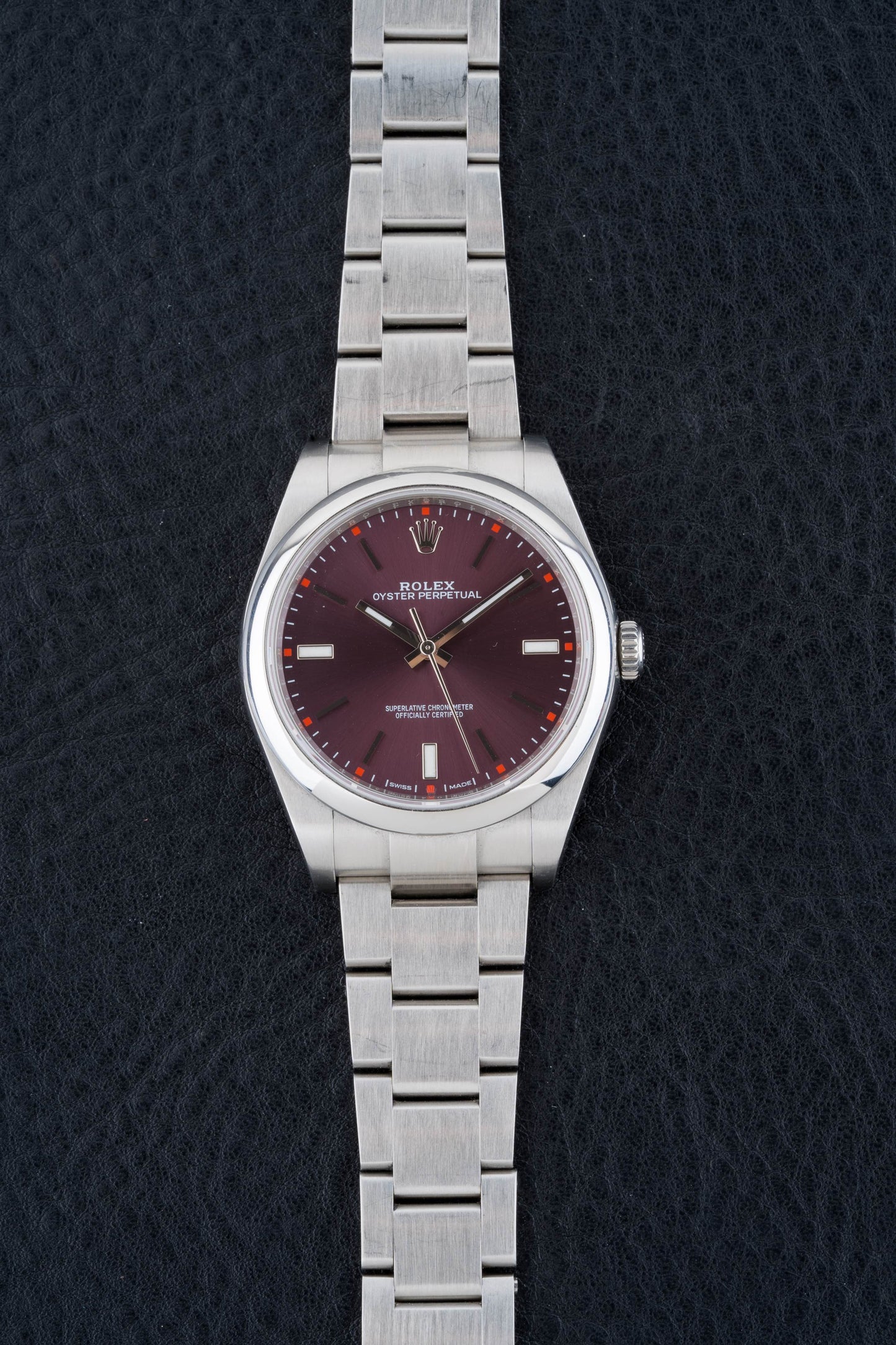 Rolex Oyster Perpetual Ref. 114300 Grape Dial 39mm