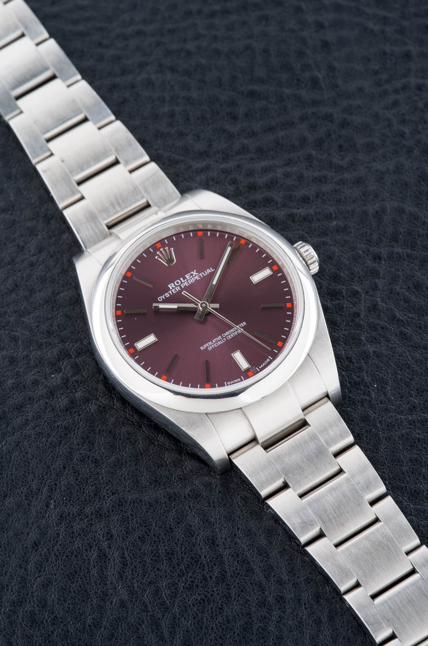 Rolex Oyster Perpetual Ref. 114300 Grape Dial 39mm