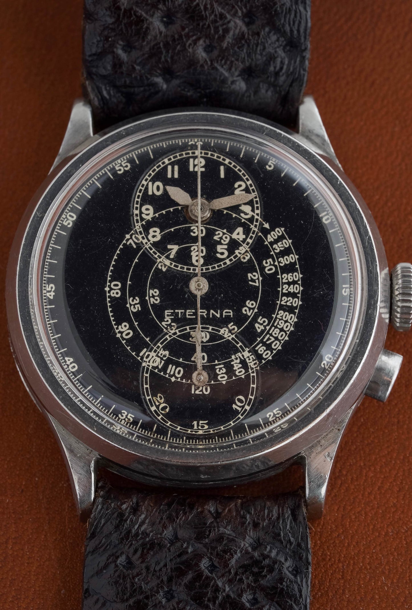 Eterna 1943 Regulateur Chronograph Monopusher Very Rare