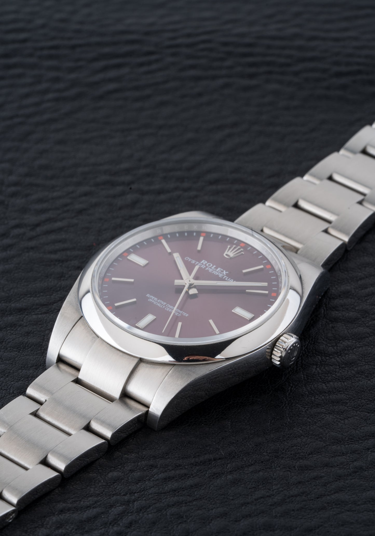 Rolex Oyster Perpetual Ref. 114300 Grape Dial 39mm